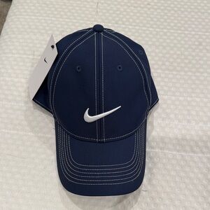 Nike Men's Dark Blue Hat with White Logo